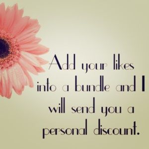 Add your likes into a Bundle for discounted price!